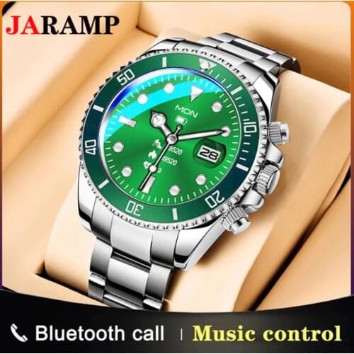 JARAMP 2021 New Mens Luxury Business Smart Watch Multifunctional Sports Smart Watch Bluetooth Call Waterproof Suitable for Men
