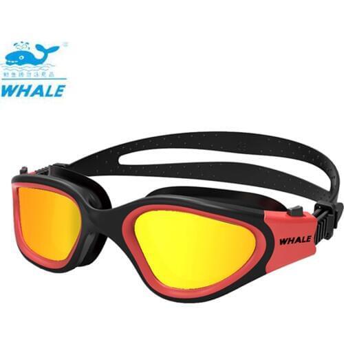 WHALE swimming goggles anti-fog high-definition coating professional adult universal large frame lenses Polarized light glasses