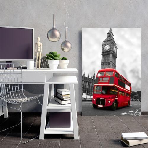 London Red Bus London New York Paris Art London Print Bedding Canvas Painting Poster Wall Art Oil Painting Art Online Decor