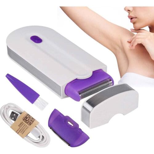 Professional Painless Hair Removal Kit Laser Touch Epilator USB Rechargeable Women Body Face Leg Bikini Hand Shaver Hair Remover