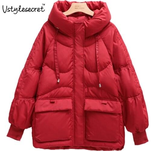 Ultralight Women 90% White Duck Down Long пуховик женJacket Winter Chaqueta Plumas Mujer Shiny Hooded куртка женская U10837