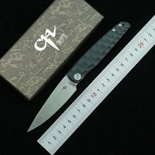 CH3541G10 Folding Knife D2 Blade G10+ Steel Handle Outdoor Mountaineering Camping Survival Kitchen Knife Fruit Knife EDC Tool