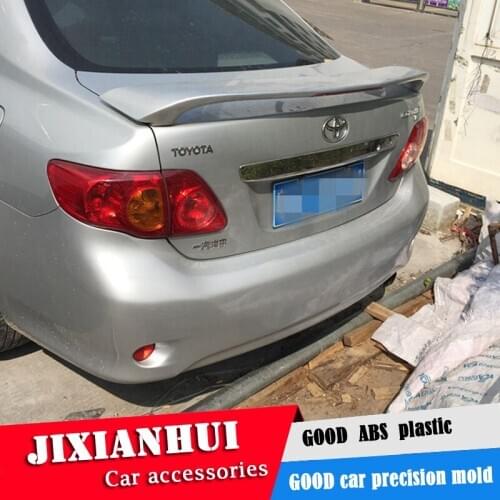 For Corolla Spoiler 2006-2013 Toyota Corolla Spoiler JSDD ABS plastic Material Car Rear Wing Color Rear Spoiler