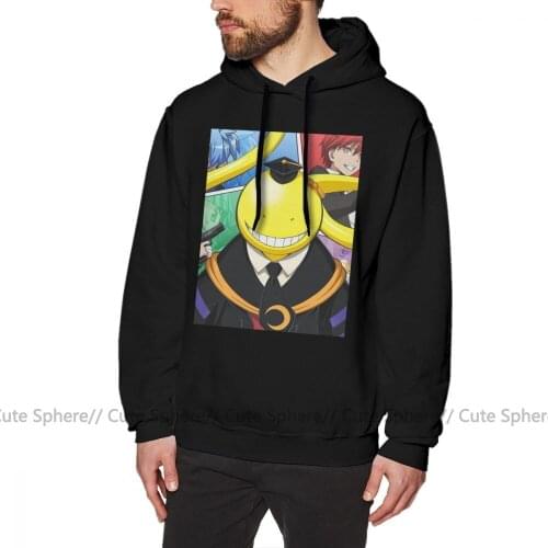 Assassination Classroom Hoodie KORO SENSEI ASSASSINATION CLASSROOM Hoodies Purple Long Length Pullover Hoodie Male Cool Hoodies
