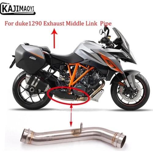 Motorcycle Exhaust System Middle Link Pipe connecting pipe slip section, used for duke1290 without exhaust muffler