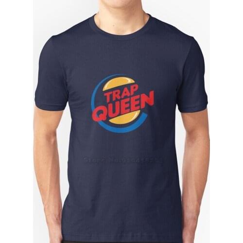 Trap Queen Short-Sleeve T-Shirt Summer Men Streetswear T Shirt