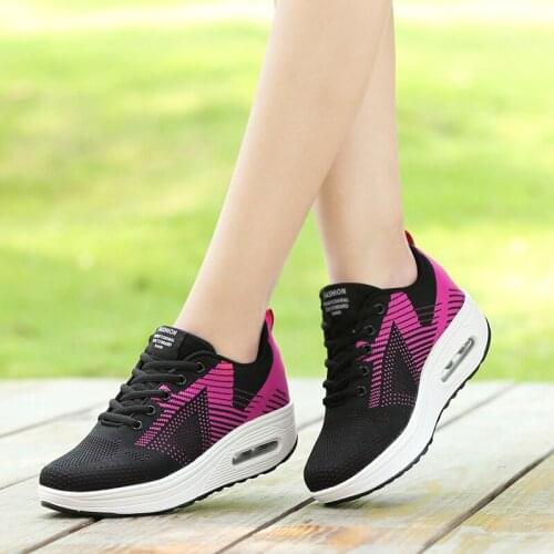 Women Casual Shoes Flat 2021 Fashion Outdoor Breathable Couple Shoes Lace Up Height Increasing Shoes Woman Platform