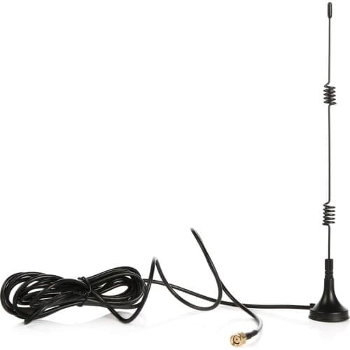 WiFi Booster Antenna with RP-SMA Male Connector 2.4G Magnetic Base 10ft Extension Cable for Wireless CCTV Security IP Camera