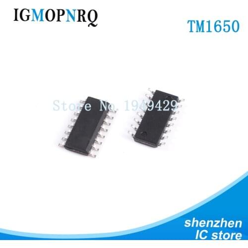 10pcs/lot TM1650 SOP16 8 * 4 bit driving digital control chip authentic