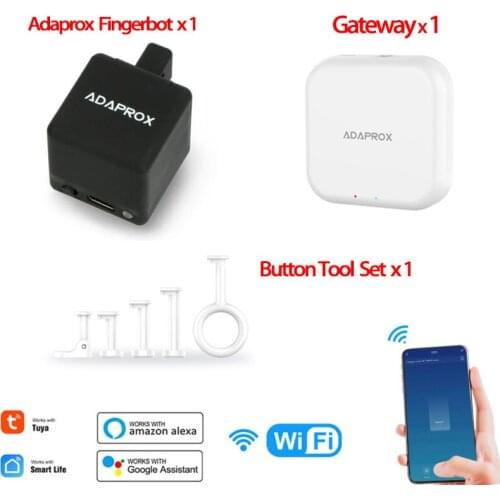 Adaprox Fingerbot The Smallest Robot Smart Life/Tuya/Adaprox APP Control Smart Mechanical Arms Works With Alexa Google Assistant