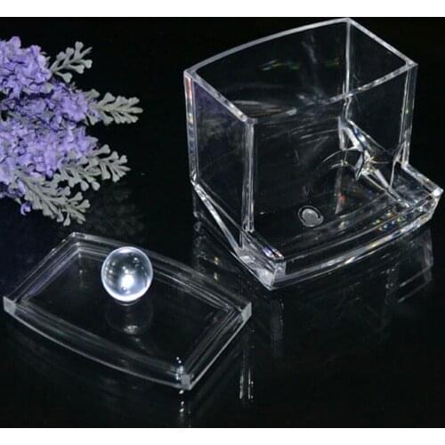 Acrylic Cotton Swabs Storage Holder Box Portable Transparent Makeup Cotton Pad Cosmetic Container Jewelry Organizer Case