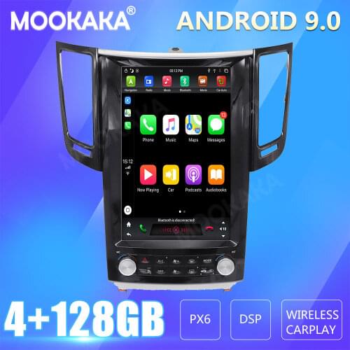 For Infiniti FX25 FX30 FX35 FX37 QX70 2009-2013 Car Radio Screen GPS Navigation 128GB Android CARPLAY Multimedia Player Audio