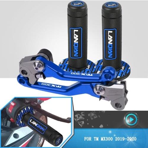 Dirt Pit Bike Motocross 7/8" Hand Grips Brake Clutch Levers Handlebar Grip Motorcycle Accessories For TM MX300 MX 300 2019 2020
