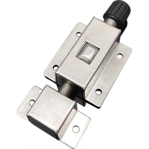 Stainless Steel Door Bolt Spring Bounce Bolts Lock Door Chain Latch For Window Cabinet Toilet Furniture Hardware