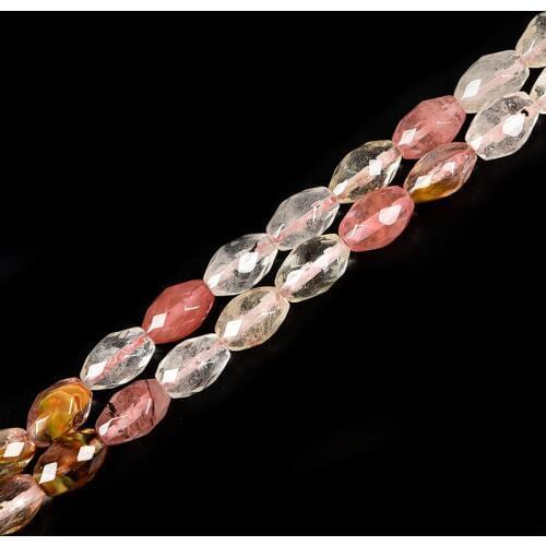 Hot-selling Cutting Oval Shape 8x12mm Watermelon Peel Crystal For Multicolor Charmloose Beads 15inch H267
