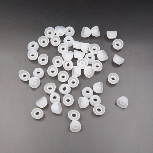 JETTING New 50pcs 11MM White Replacement Earbud Tips Soft Silicon Cover For Samsung HTC In-Ear Headphones Earphones Accessories