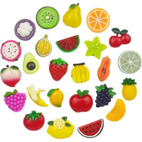 25 pcs/set Creative fruit Strong neodymium Fridge magnets for refrigerator Home decoration Magnet board photo office message