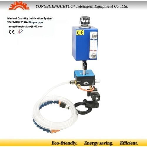 Minimum Quantity Lubrication MQL Near dry machining NDM cooling pump 0.6L 2 spray coolant hose for sawing milling metal cutting