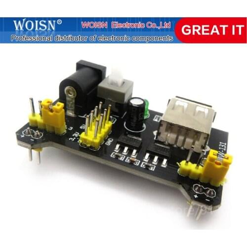 1PCS MB102 Breadboard Power Supply Module 3.3V 5V For Arduino Solderless Breadboard Voltage Regulator In Stock