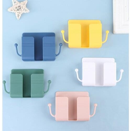 1PCS Wall Mount Organizer Stamped TV Remote Control Storage Phone Holder Box Wall Mount Organizer