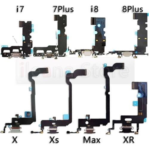 OEM For iPhone 6 6s Bottom USB Port Charger Dock Connector Flex Cable For iPhone 7 8 Plus Dock Charging With Mic Flex