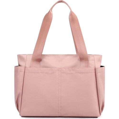 Solid Large women bags brand Nylon Waterproof shoulder bags for women Big size womens handbag 2021 Trend New top handle bags