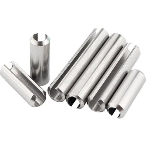 M1.5 M2 M2.5 M3 M4 M5 M6 M8 M10 M12 Elastic Cylindrical Pin Dowel Positioning Spring Tension Roll Pin 304 Stainless Steel