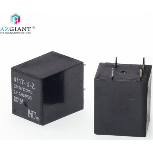 2pcs for Ford power relay 4117-U-Z-DC12V 5 feet 10A open and close 2X10A for Fiat Punto 188 Power Steering City