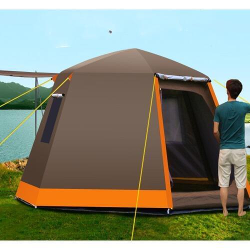 Outdoor Tent Baraza De Acampamento Carpas De Camping Six-sides Door Window Breathable Anti-mosquito 5 To 8 People Fishing Namiot