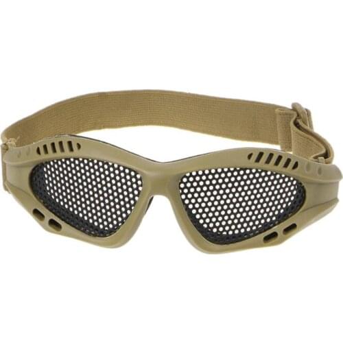 Motorcycle Airsoft Eye Protection Goggles Anti Fog Mesh Metal Glasses