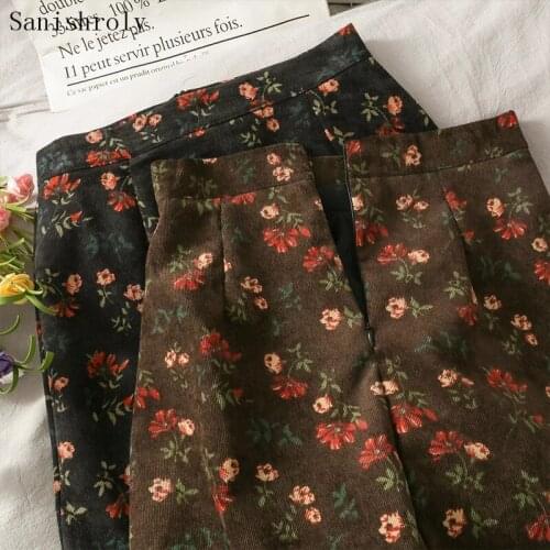 Women Floral Print Skirts 2021 Sprint Summer Vintage High Waist A-Line Mini Skirts Female Short Package Hip Bodycon Skirt 1249