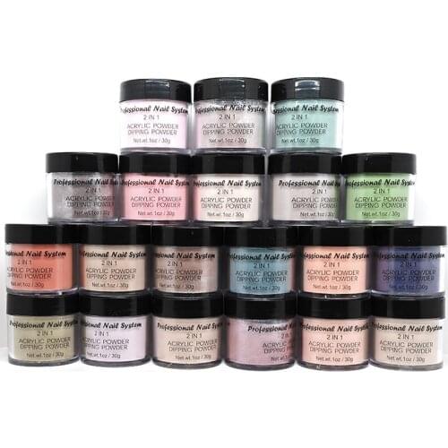 20Jars/lot 30g-1oz Color Acrylic Powder Bundle (For a limited time only super sale, normal retail Price 58.50)
