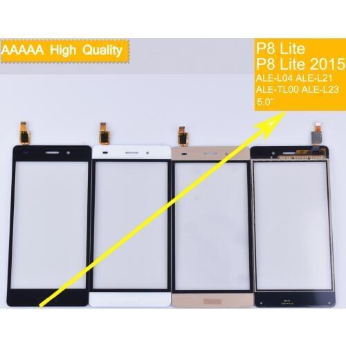 10Pcs/lot For Huawei P8 Lite ALE-L04 ALE-L21 ALE-TL00 ALE-L23 Touch Screen Touch Panel Sensor Digitizer Front Glass Touchscreen