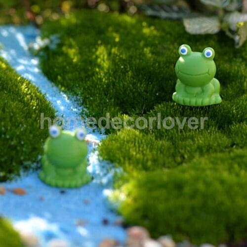 10x Miniature Fairy Garden Micro Landscape Mini Dollhouse Bonsai Decor Frog