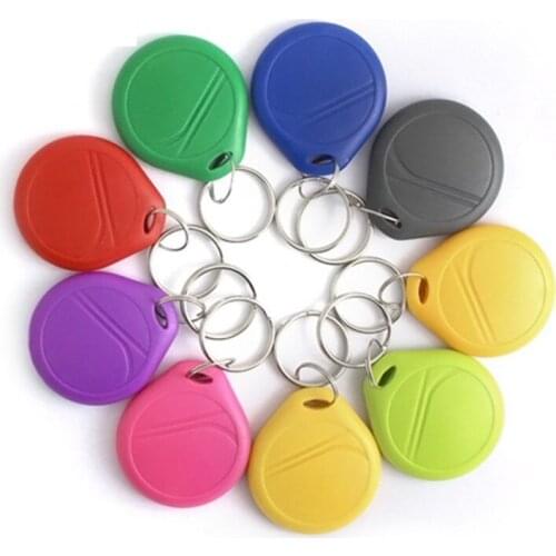 5Pcs IC 13.56MHz UID S50 1K Changeable Writable Rewritable Keyfobs RFID NFC Copier Key Tag Keychain Token Access Control Card