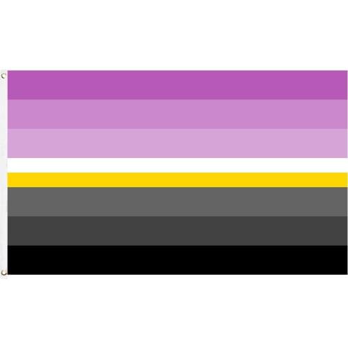 60x90cm/90x150cm Monosexual LGBT LGBTQIA Pride Flag 2x3ft/3x5ft Rainbow Gay Banner