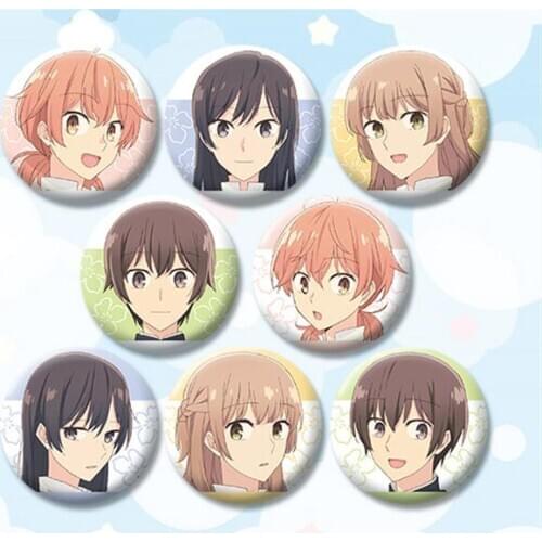 Anime 58MM Badge Eventually I Will Become Yours Bloom Into You Yuu acrylic Brooch