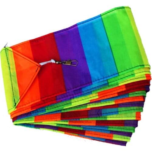Outdoor Fun Sports Kite Accessories /10m Rainbow Tail For Delta /Stunt Kite