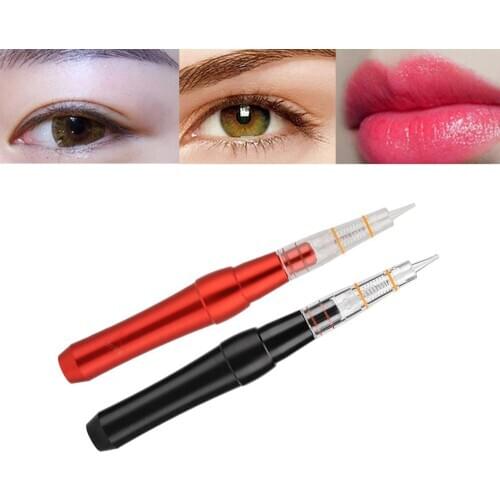 New 2-Colors Electric Microblading Tattoo Machine Pen Fog Eyebrows Floating Lip Line Semi-Permanent Makeup Tool US Plug 100-240V
