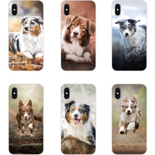 For Xiaomi Mi4 Mi5 Mi5S Mi6 Mi A1 A2 A3 5X 6X 8 CC 9 T Lite SE Pro Accessories Phone Shell Covers Australian Shepherd Dog