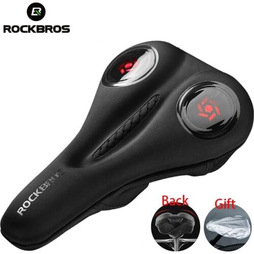 ROCKBROS Bike Seat Cover GEL Padded Bicycle Saddle Cushion Waterproof Cycling Cushion Bike Accessories MTB Seat Cover