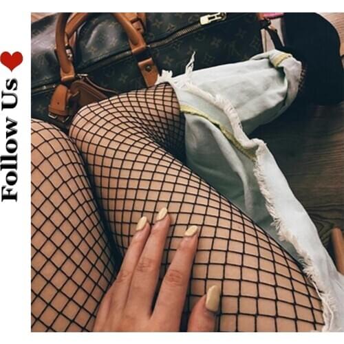 Sexy Size Mesh Fishnet Stockings Gothic Pantyhose Summer 2021 New Womens Hollow Fishnet Tight Pantyhose Ladies Fishnet Socks