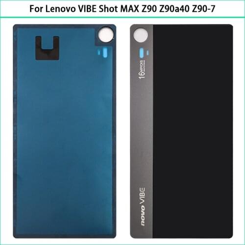 New For Lenovo VIBE Shot MAX Z90 Z90a40 Z90-7 Z90-3 z90A Battery Back Cover Rear Door Glass Panel Housing Case Adhesive