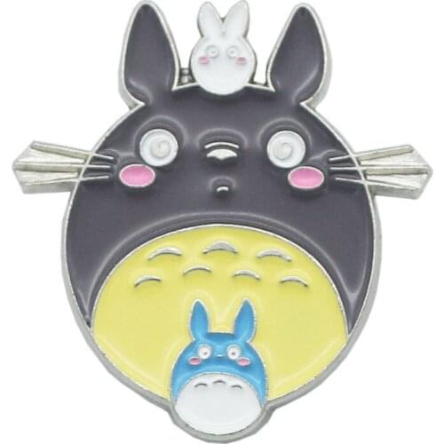 Custom Cartoon Brooch Personality Metal Badge Cute Girl Schoolbag Decoration Pin Buckle Can be Customized with Your Logo
