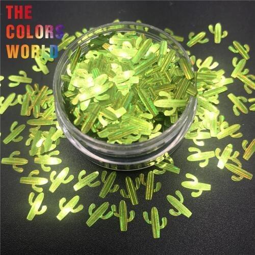 Laser Strip Cactus 8MM Nails Glitter Nail Art Decoration Body Art Face Painting Makeup Tumblers Craft Handwork DIY Accessoires