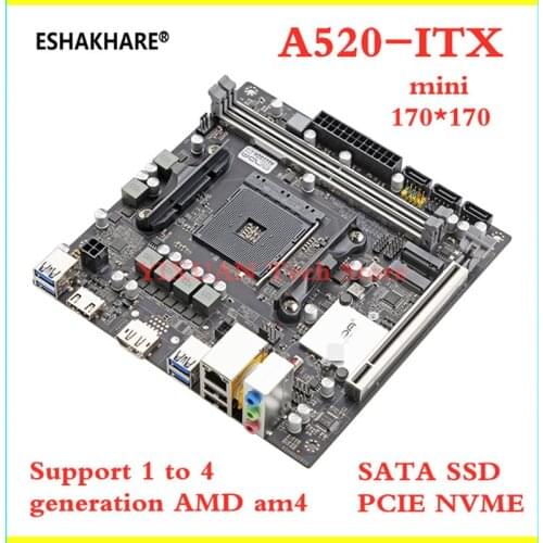 MINI motherboard Onda A520SD4-ITX all solid state AM4 computer mini desktop AMD motherboard for Ryzen cpu SATA3.0 and M.2