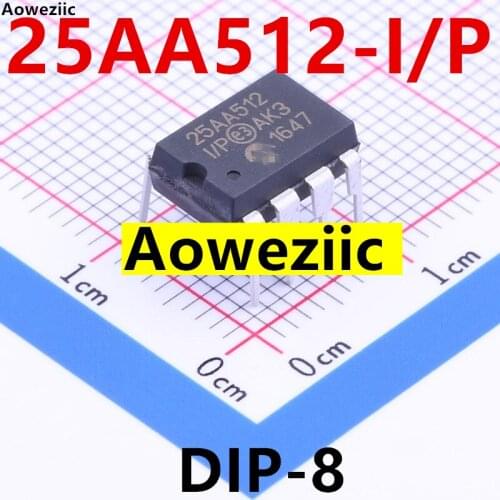 Aoweziic 5Pcs/Lot EEPROM 25AA256-I/P 25AA512-I/P DIP-8 Memory Chip IC New Imported Original