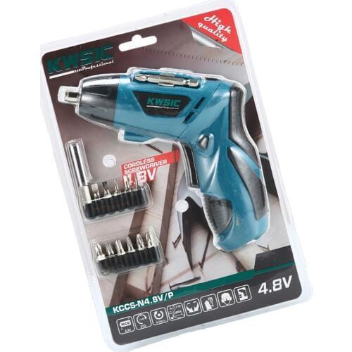 12V Lithium Battery Multi-function Q84 Plastic-absorbing Packing Charging Hand Drill Electric Screwdriver