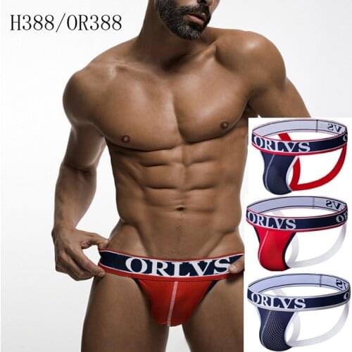 Men Sexy G-Strings Thong Underwear Mesh Soft Men Jockstraps Hombre Jockstrap Penise Bag Breathable Thin Men Underwear