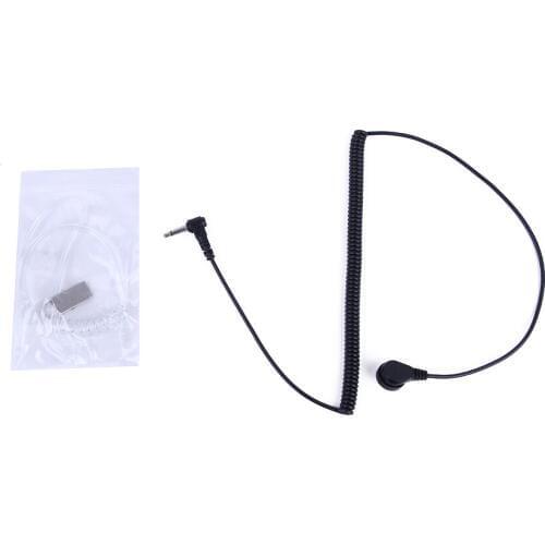 Ordinary 3.5mm Single Listen/Receive Only Covert Acoustic Tube Earpiece Headset For Two Way Radio Speaker Mic Microphone